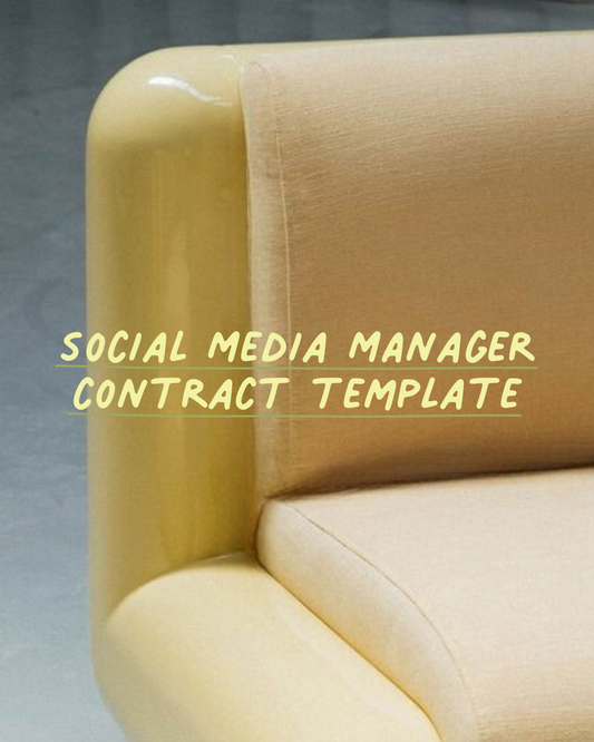Social Media Contract Template