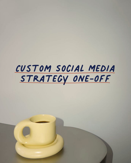 Custom Social Media Strategy One-off