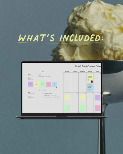 Social Media Manager Figma Content Calendar Template