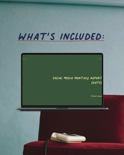 Social Media Analytics Report One-off